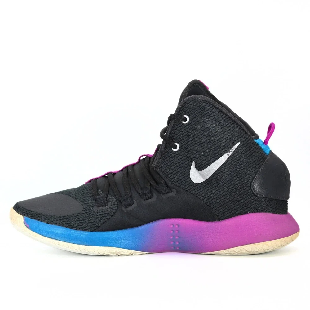 Nike Hyperdunk X Shoes Mens 9 Black Blue Pink High Top Basketball AO7893-002
